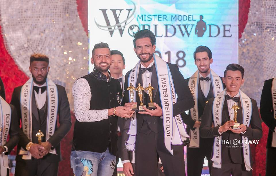 Mr Sri Lanka, Sajith Perera won three special awards at Mister Model Worldwide 2018 contest.