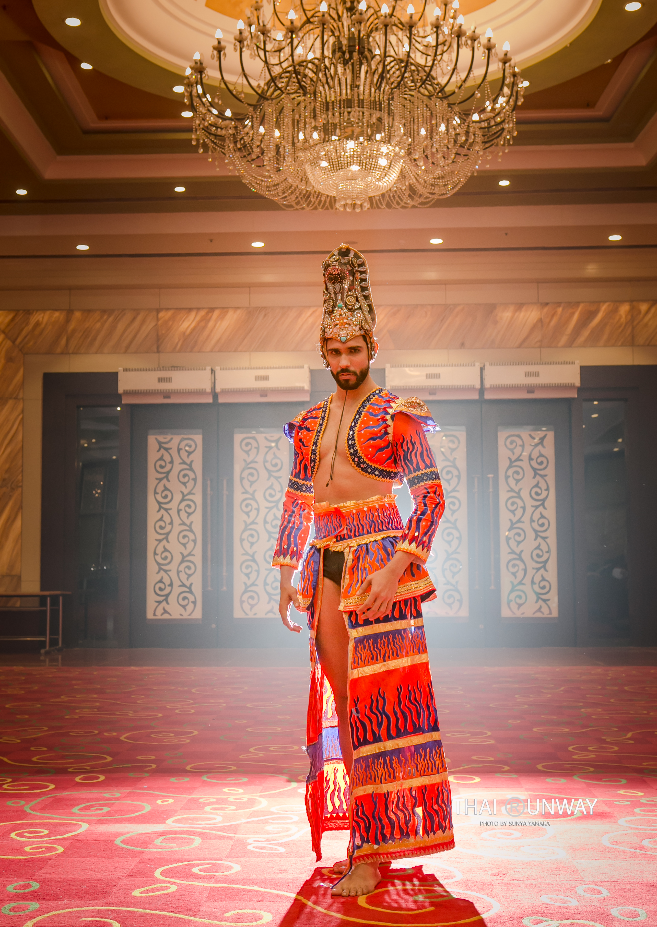 Sajith Perera during the talent round of Mister Model Worldwide 2018 competition. Picture by Sunya Yamaka. 