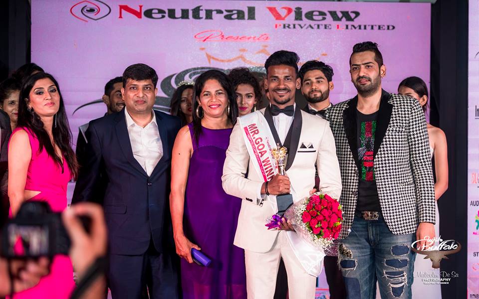 Rahul Rametri’s winning moment at Mister India 2018.