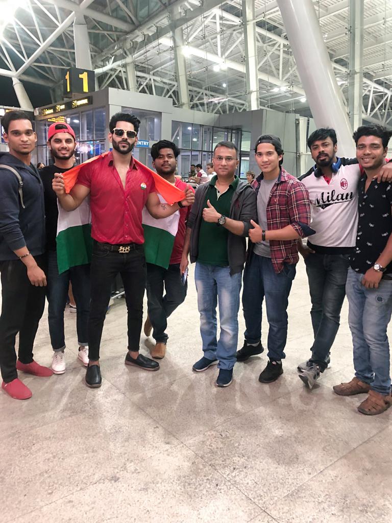 Mister India 2018, Balaji Murugadoss clicked before he left for the Philippines to represent India at Mister International pageant. 
