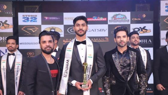 Amandeep Dahiya’s winning moment at Rubaru Mr India 2019 pageant.