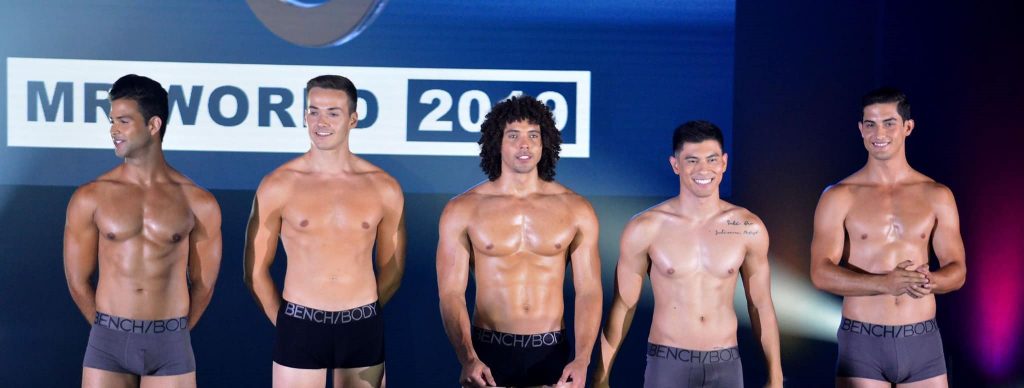 The five finalists of the Mr World 2019 Top Model challenge are